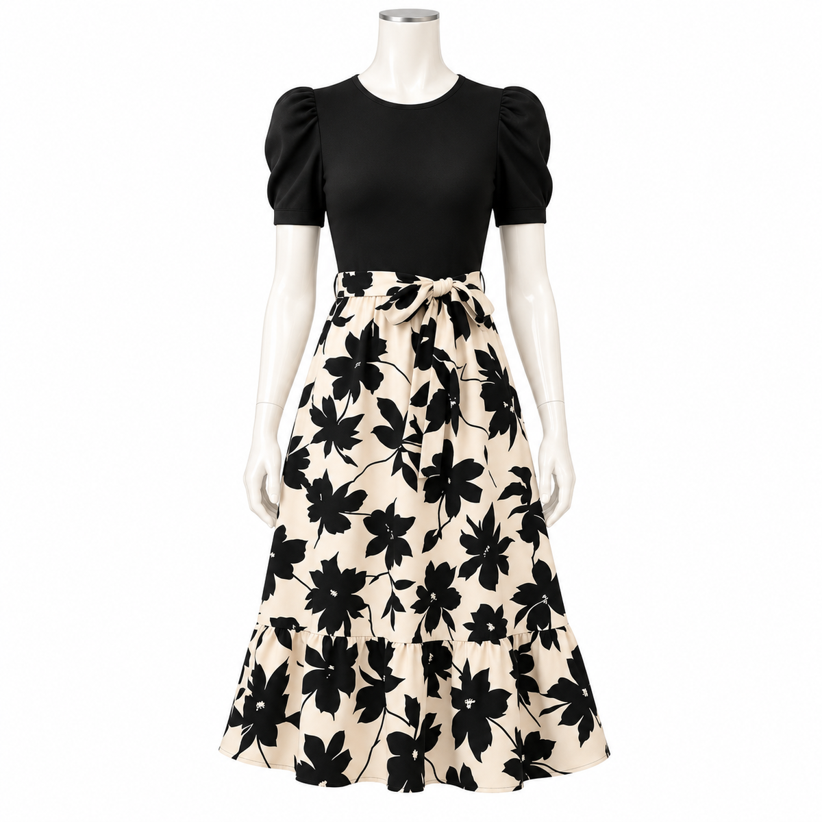 Noir Flora Dress